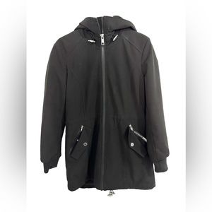 Calvin Klein Black Winter Coat with Fuzzy Interior